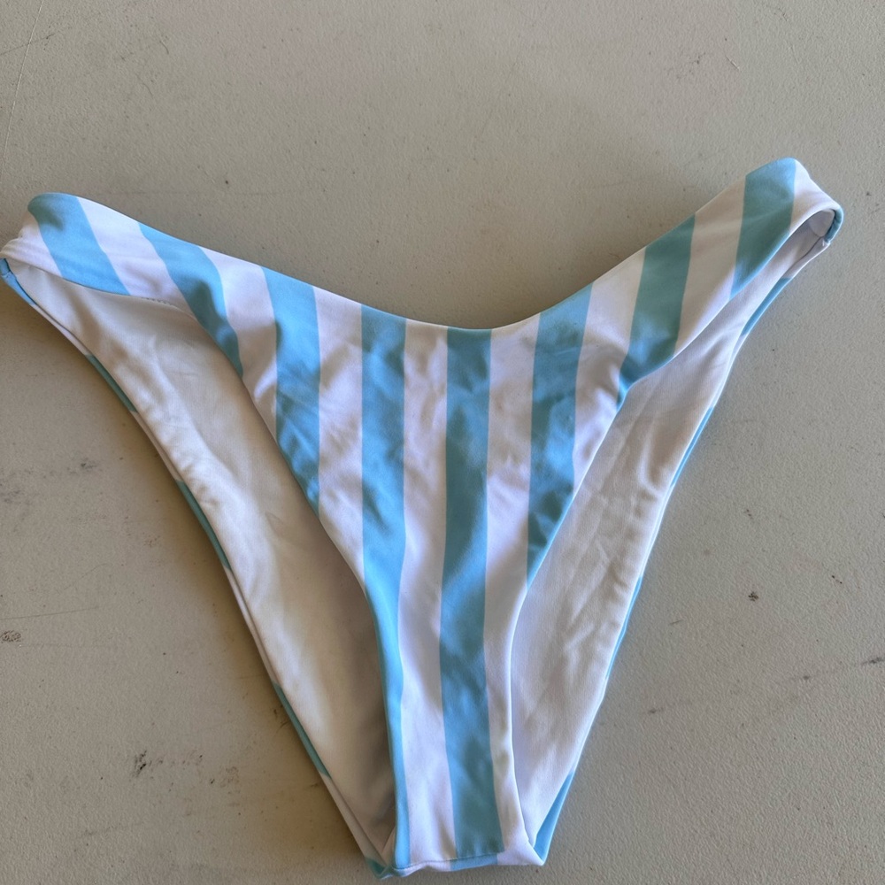 Victoria's Secret Blue and White Bikini Bottom